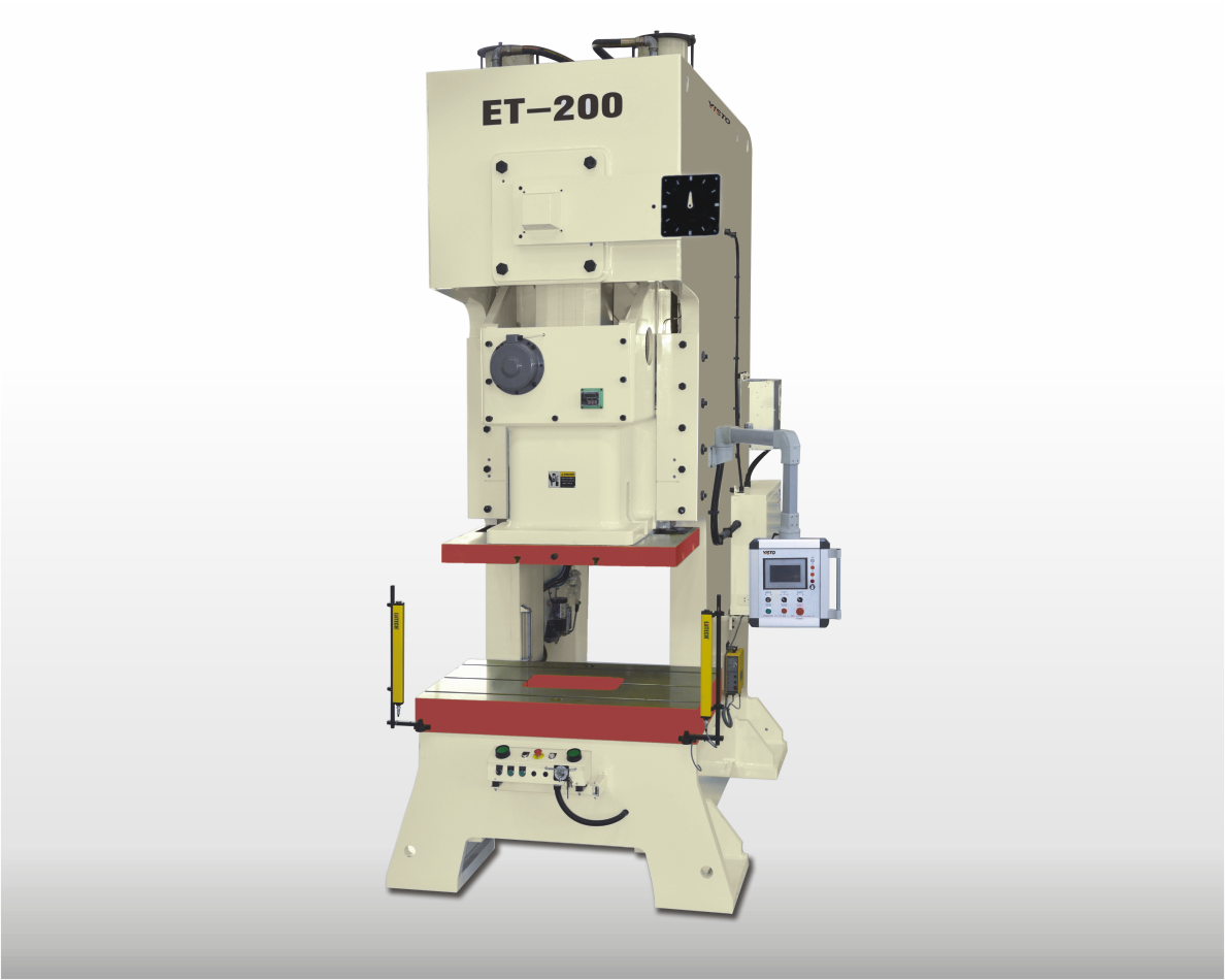 Open single crank precision punch